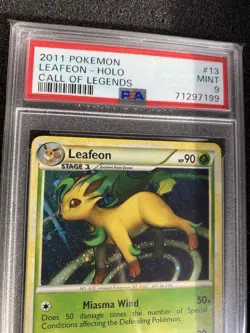 PSA MINT 9 - LEAFEON - 2011 Call of Legends Holo Foil Rare Pokemon Card - 13/95 - Image 3