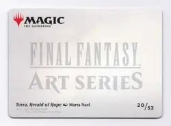Terra, Herald of Hope Art Card (Gold Stamped) MTG Art Series: FINAL FANTASY - Image 2