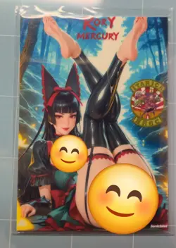 Rory Mercury Gate Custom Glow In The Dark Waifu Card feet Fan Art 2 - Image 1