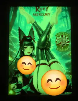 Rory Mercury Gate Custom Glow In The Dark Waifu Card feet Fan Art 2 - Image 2