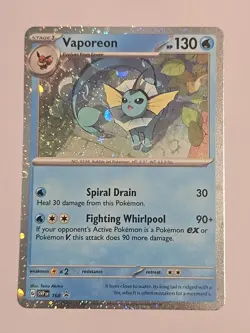 Vaporeon - 168 (Cosmos Holo) 168 Sv: Scarlet & Violet Promo Cards Holo - Image 1