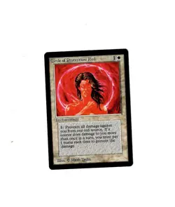 Magic the Gathering CIRCLE OF PROTECTION RED Beta MTG - Image 1