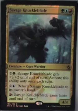 Savage Knuckleblade - Khans of Tarkir: #197, Magic: The Gathering - Foil Lp C255 - Image 1