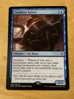 MTG Magic Displacer Kitten 063/361 Commander Legends: Baldur's Gate CLB NM Eng - Image 1