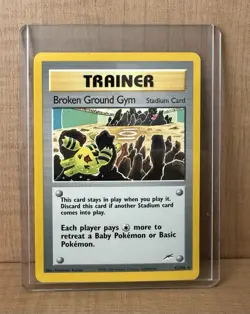 Pokemon Broken Ground Gym 92/105 - Rare Trainer Stadium Card - Amazing Condition - Image 1