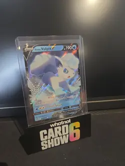 Pokemon Silver Tempest Alolan Vulpix V 033 Holiday Calendar Stamped NM - Image 1