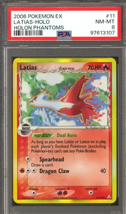 Pokemon EX Holon Phantoms Latias 11/110 PSA 8 - Image 1