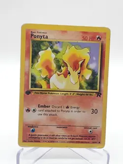 Ponyta 1st Edition (64/82) 2000 Team Rocket Pokemon Card Game Tcg Vintage - Image 1