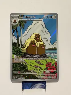ALOLAN DUGTRIO - 208/191 Illustration Rare Surging Sparks Pokemon NM - Image 1