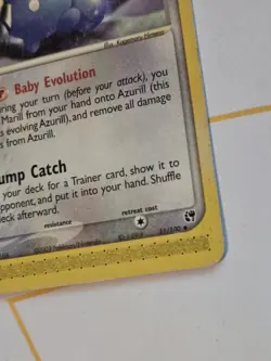 Azurill 31/100 Uncommon Sandstorm Pokemon HP-DMG - Image 2