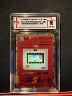 PIKACHU EEVEELUTIONS 35MM RARE FILM FRAME CELL FROM POKEMON THE MOVIE 2000 CG 10 - Image 1