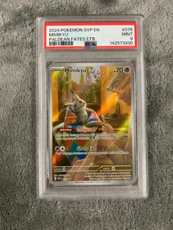 Pokemon TCG Mimikyu 075 SV Promo Holo Scarlet & Violet PSA 9 - Image 1