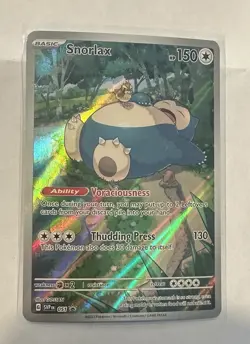 Pokemon TCG Snorlax SVP 051 Black Star Promo 151 NM 2023 Scarlet Violet ETB - Image 1