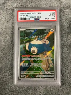 2023 POKEMON SVP EN-SV BLACK STAR PROMO 151 ELITE TRAINER BOX #051 SNORLAX PSA 4 - Image 1