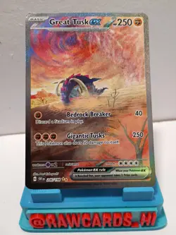 Pokemon Great Tusk ex 246/198 SV01: Scarlet & Violet Illustration Rare Holo 250… - Image 2