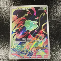 Pokemon Bulbasaur 133/132 Me01: Mega Evolution Illustration Rare Holo Basic - Image 1