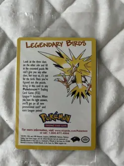 WOTC Moltres Black Star Promo #21 Sealed Pokemon Movie 2000🔥⭐ - Image 2