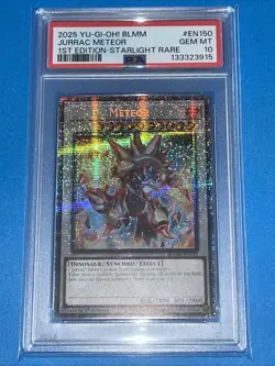 Yu-Gi-Oh! Jurrac Meteor BLMM-EN150 Starlight Rare 1st Ed - PSA 10 - Image 1