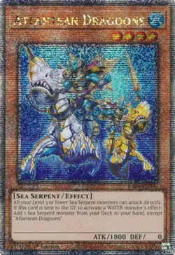 Yugioh! LP Atlantean Dragoons - RA03-EN006 - Quarter Century Secret Rare - 1st E - Image 1