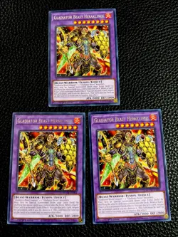 Gladiator Beast Heraklinos (X3) MZTM-EN084 Yugioh 1st Edition (New) Rare - Image 1