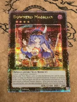 Yugioh Downerd Magician RA01-EN035 1st Edition Quarter Century Secret Rare NM - Image 1