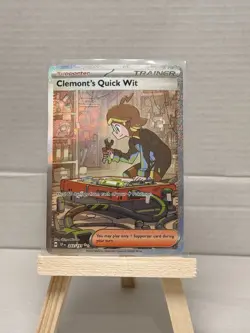 Pokemon Clemont's Quick Wit HOLO SSP 243/191 Rare Trainer Card - Pokemon TCG - Image 1