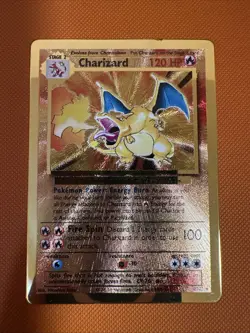 Charizard 4/102 Celebrations Gold Metal Card Light Play - Image 1