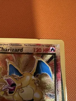 Charizard 4/102 Celebrations Gold Metal Card Light Play - Image 2