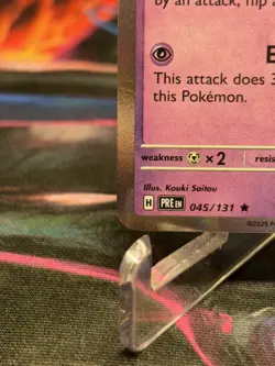 Pokemon Card Fezandipity 045/131 Prismatic Evolutions Pokeball Reverse Holo NM - Image 4