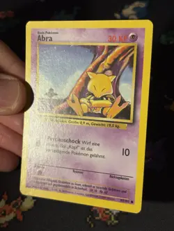 Pokemon Cards Abra 43/102 Base Set FIRST EDITION GERMAN WOTC - (NM-) - Image 2