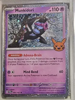 PSA 10 Gem Mint Munkidori Graded Pokemon Card #095 Trick or Trade 2024 - Image 3