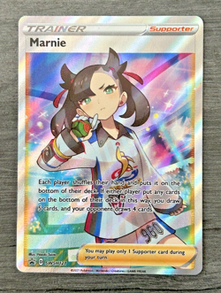 Marnie SWSH121 Premium Tournament Collection Full Art Holo Pokemon Card - Image 1