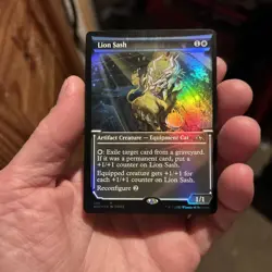 Lion Sash Showcase #368 Foil Kamigawa Neon Dynasty Magic: The Gathering Card - Image 1