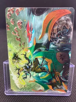 Aatchik, Emerald Radian Art Card (15/54) (Gold-Stamped Signature) - Aetherdrift - Image 1