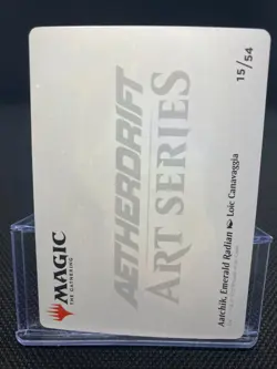 Aatchik, Emerald Radian Art Card (15/54) (Gold-Stamped Signature) - Aetherdrift - Image 2