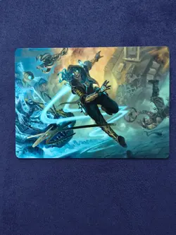 Sita Varma, Masked Racer Art Card (Gold Stamped) Art Series: Aetherdrift 26 - Image 1