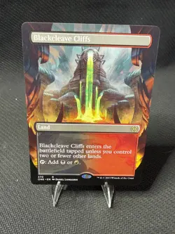 Blackcleave Cliffs Borderless | ONE #370 | Rare Land | NM - Image 1