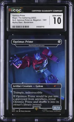DARKSTEEL COLOSSUS Secret Lair Optimus Prime Rare CGC 10 MTG - Image 1