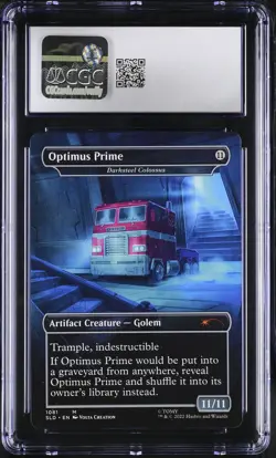 DARKSTEEL COLOSSUS Secret Lair Optimus Prime Rare CGC 10 MTG - Image 2