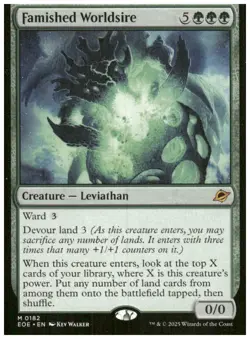 Edge of Eternities #182 Famished Worldsire - Image 1