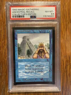 Collectors' Edition Ancestral Recall PSA 8.5 MTG CE Magic: The Gathering Rare - Image 1