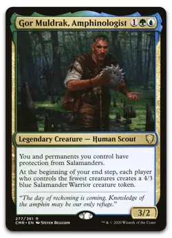 Gor Muldrak, Amphinologist #277 (NM) Commander Legends CMR Magic MTG - Image 1