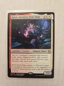 Kirol, Attentive First-Year - Lorwyn Eclipsed - NM - Rare - Legendary Creature - Image 1