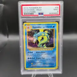 Gyarados 34/108 Pokemon Card - Evolutions: Holo Rare XY - PSA 9 - Image 1