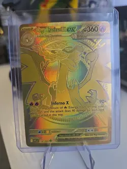 🔥 Mega Charizard X EX 130/094 💎 Gold Secret Rare Full Art Pokemon Card NM/Mint - Image 4