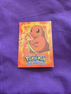 1998 Black Label Topps Pokemon The First Movie Charmander E4 of 12 Lightly play - Image 1