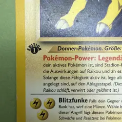 Raikou 22/64 Neo Revelation 1st First Edition Pokemon Card Rare NM - Image 5