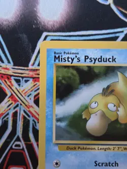 Pokemon TCG Misty’s Psyduck W Stamp Promo - Gym Heroes - Vintage WOTC 2000 - Image 3