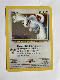 Pokemon TCG Lugia Neo Genesis 9/111 Unlimited Edition Holo Rare - Image 4