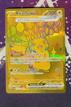 Pokemon TCG Pikachu EX Hyper Rare Card 179/131 Prismatic Evolutions - Image 1